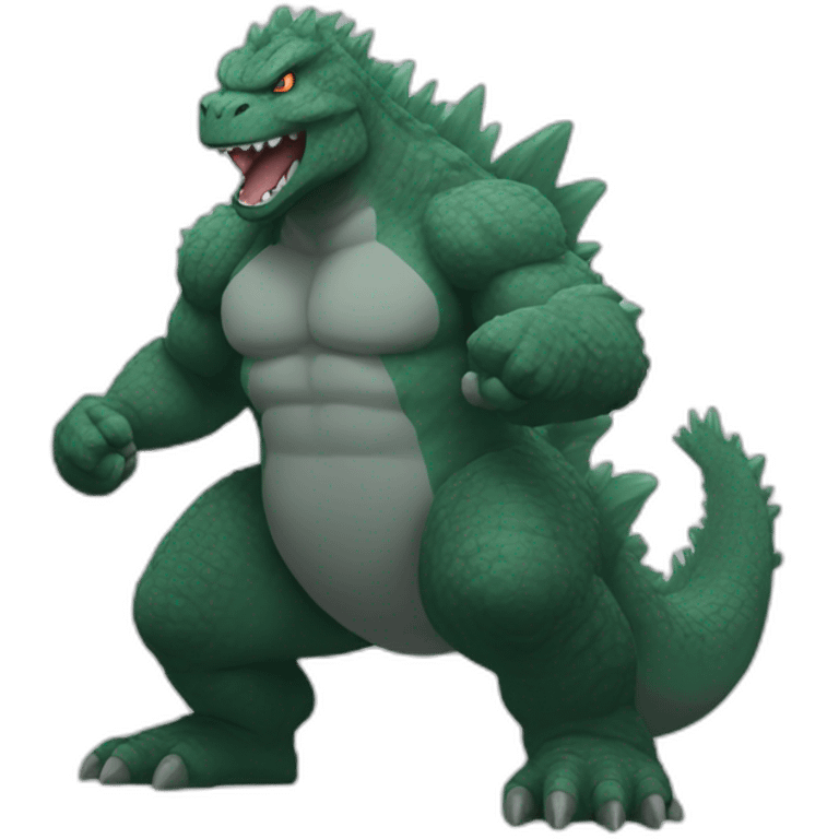 Godzilla gym emoji