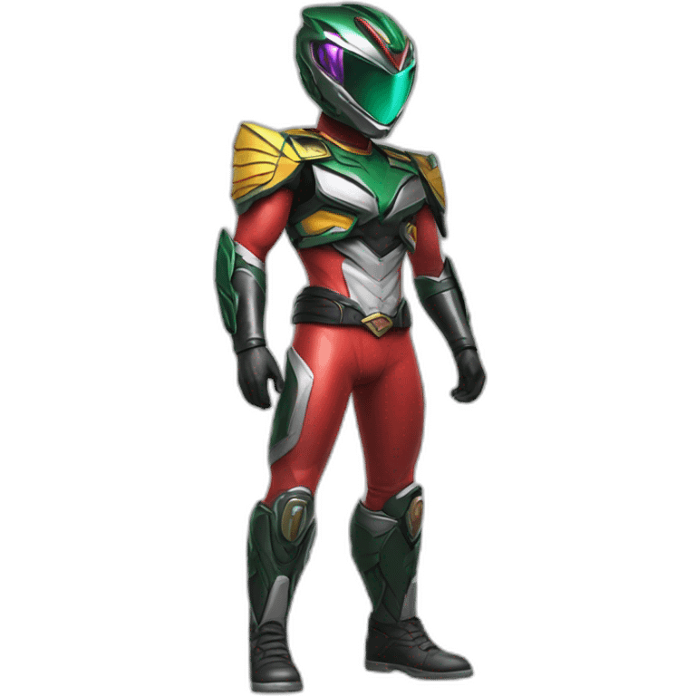 cyberpunk power ranger full body emoji