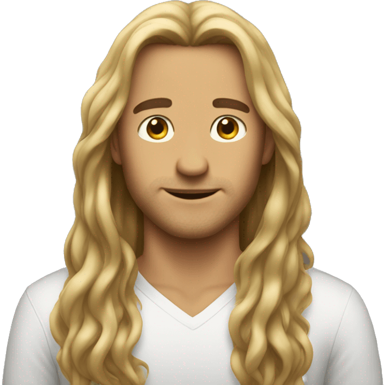 Guys with long hair emoji