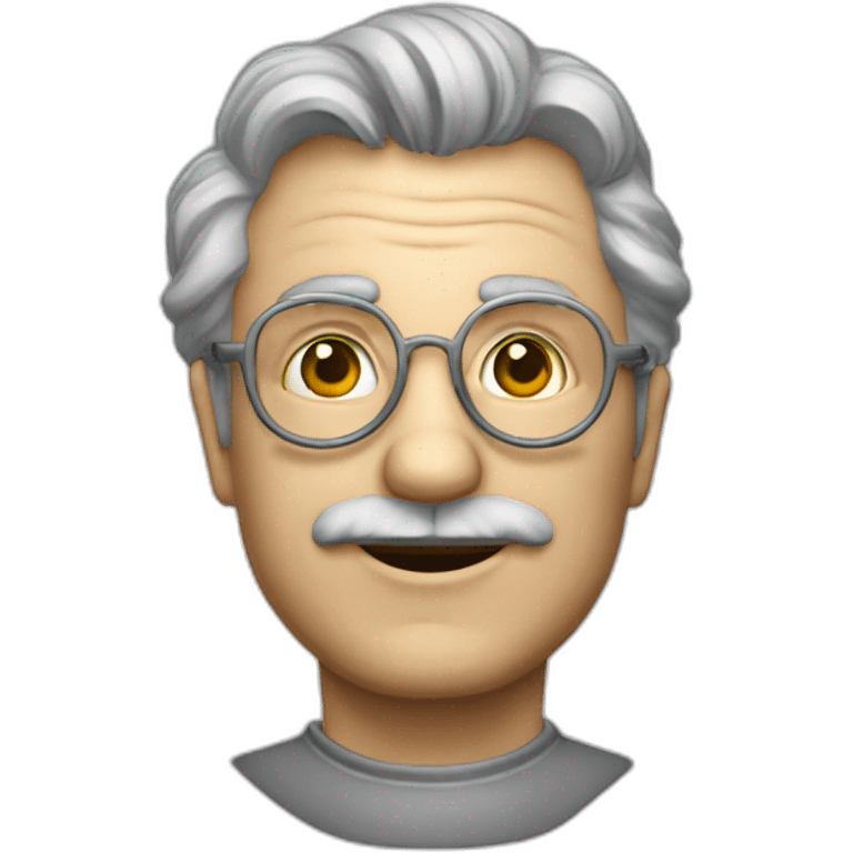 Albert Eistein with photoelectric effect emoji