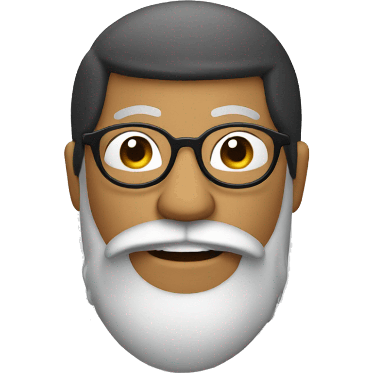 round mexican man with beard and glasses emoji