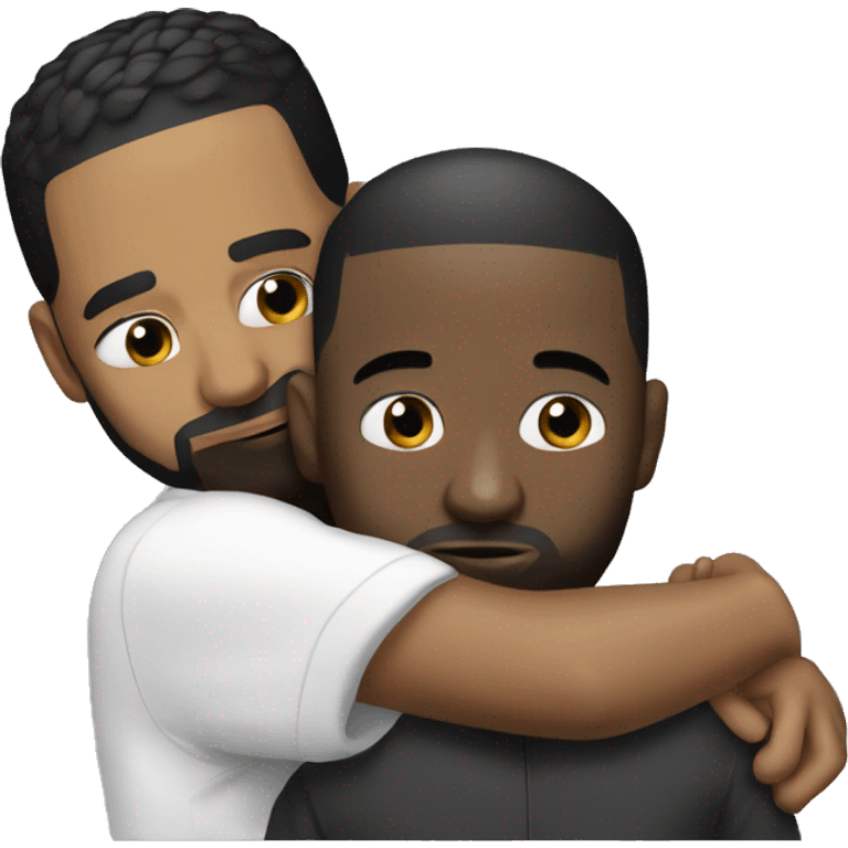 Drake and Kendrick hugging emoji