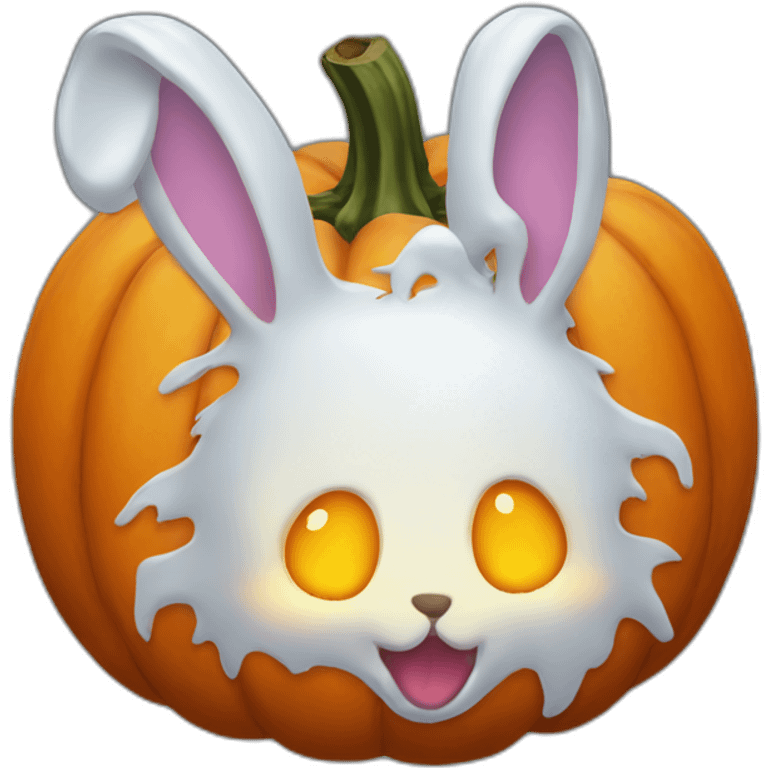 ghost rabbit pumpkin emoji