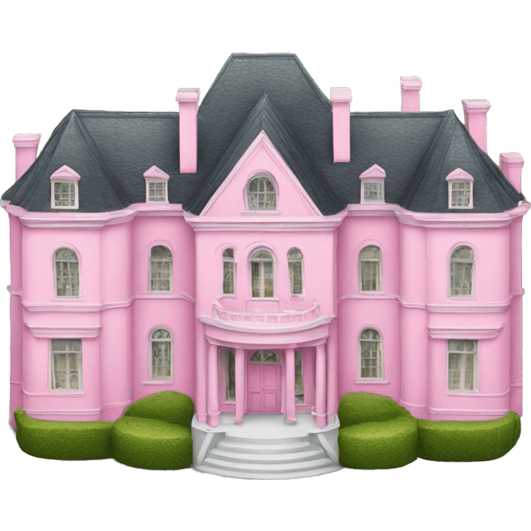 Large pink mansion  emoji