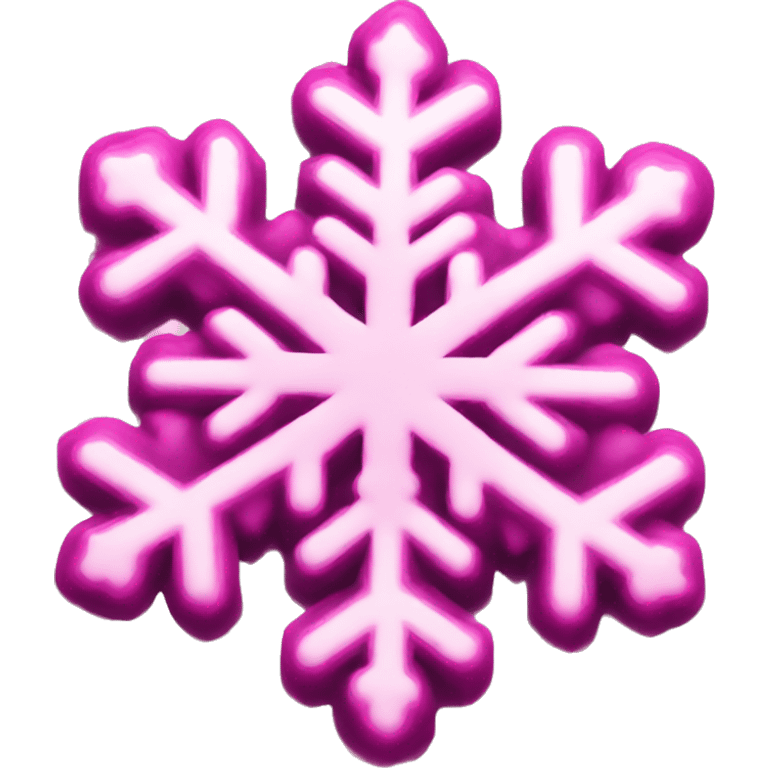 Pink snowflake  emoji