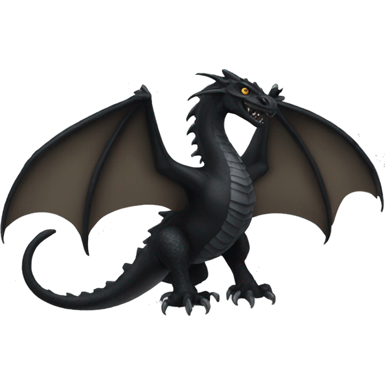 Black wyvern emoji