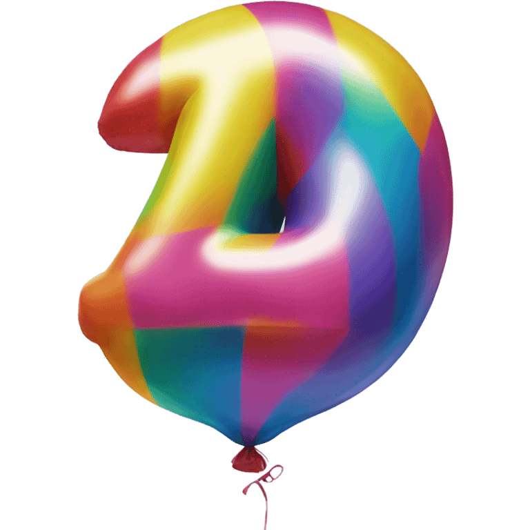 Number 7 as a balloon emoji