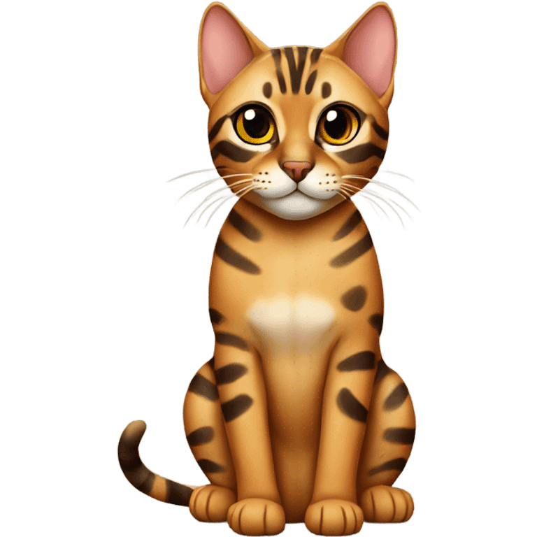 bengal cat sitting  emoji