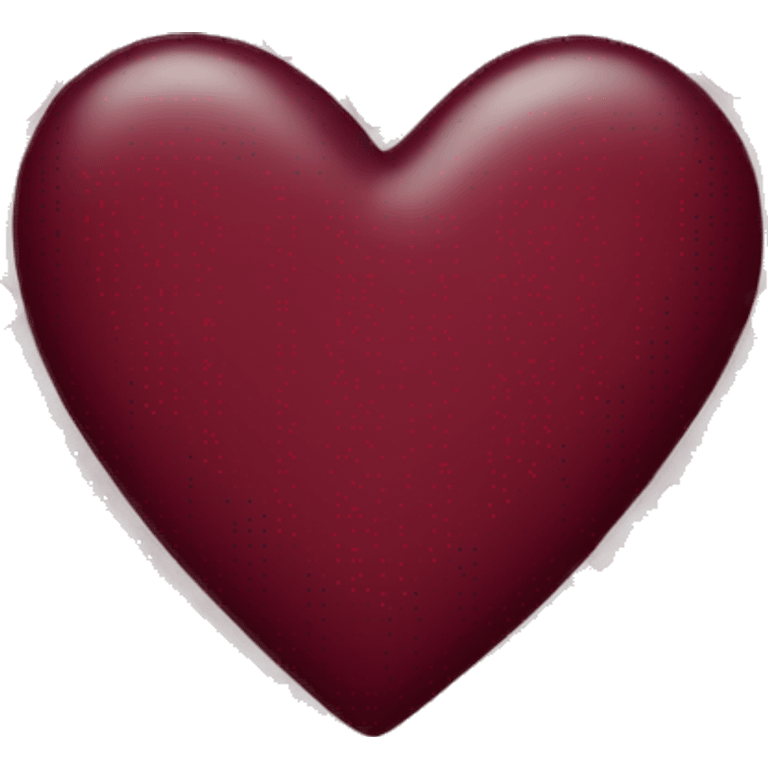 burgundy heart  emoji