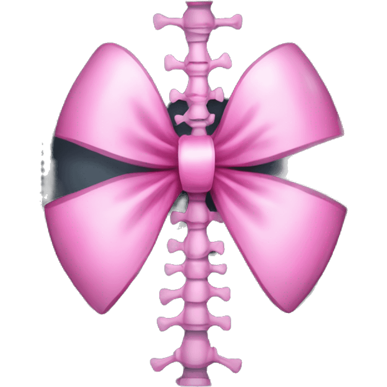 X-ray chest with pink bow emoji