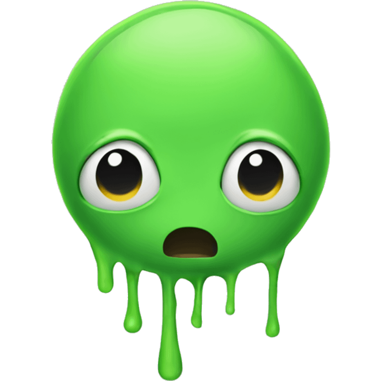 focused slime minimal emoji