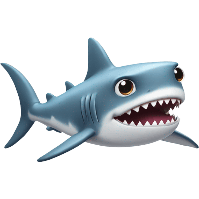 Cute shark with 4 legs emoji