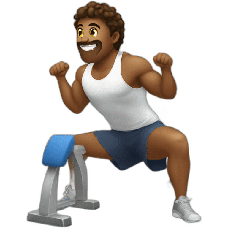 training in the gym emoji