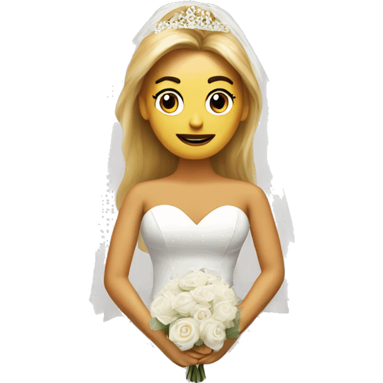 Trump in wedding dress emoji