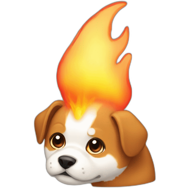 Pet visualized as fire emoji