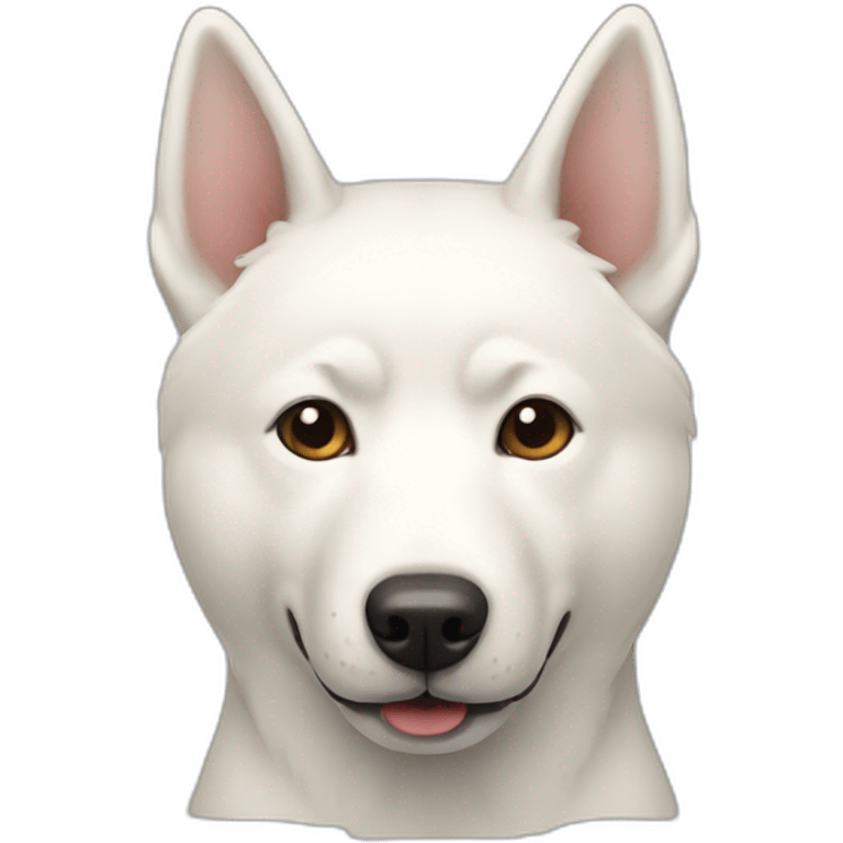 White Jindo dog emoji