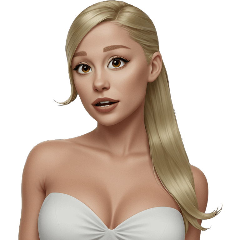 blonde girl in white dress emoji