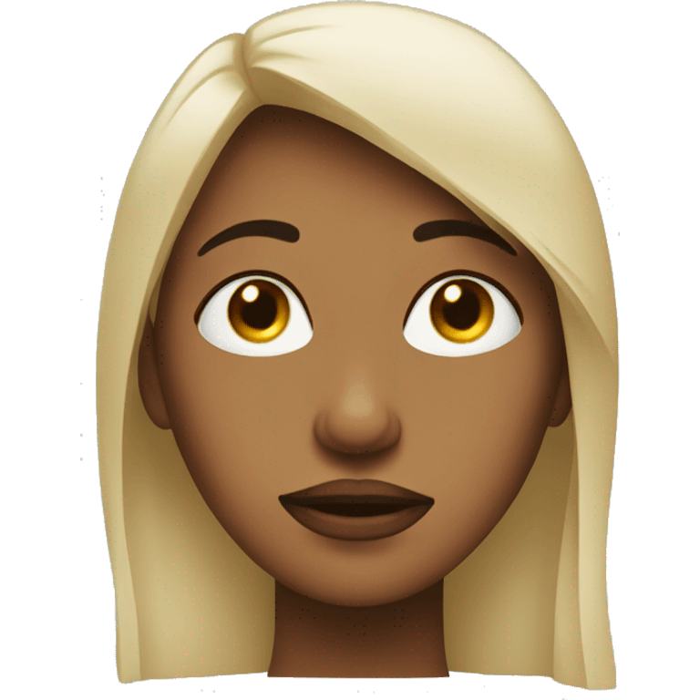 Woman who with tears of streaming down her face emoji