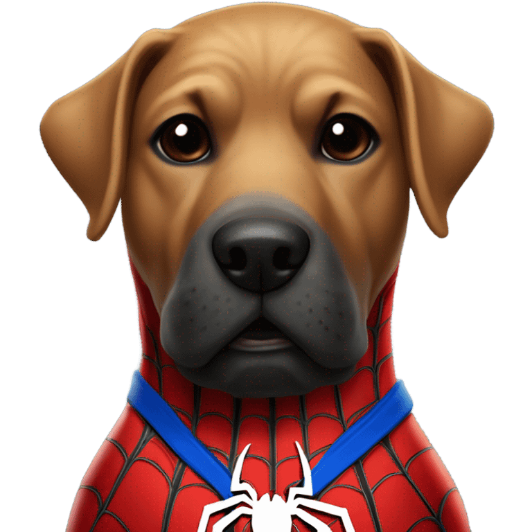 DOG in full SPIDER MAN emoji