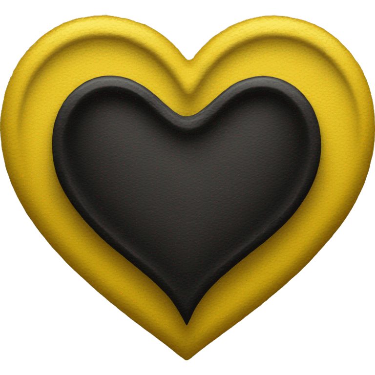 heart-deep-yellow-and-black-color emoji