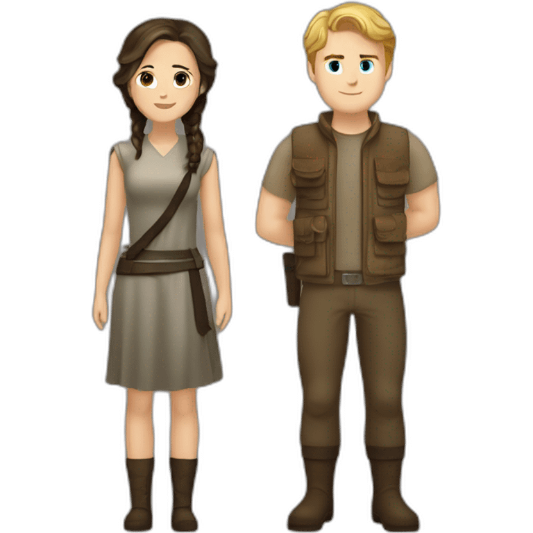 Katniss everdeen et peeta mellark emoji