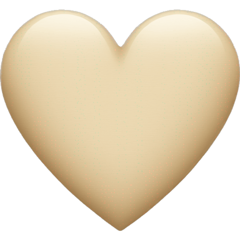 Beige heart  emoji