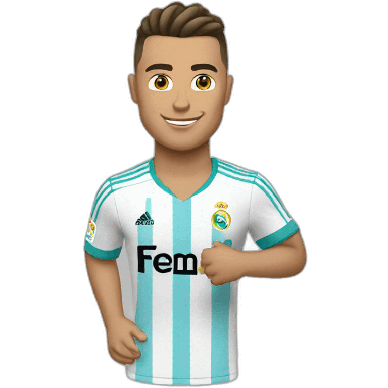 Ronaldo avec le mallio de l’om emoji