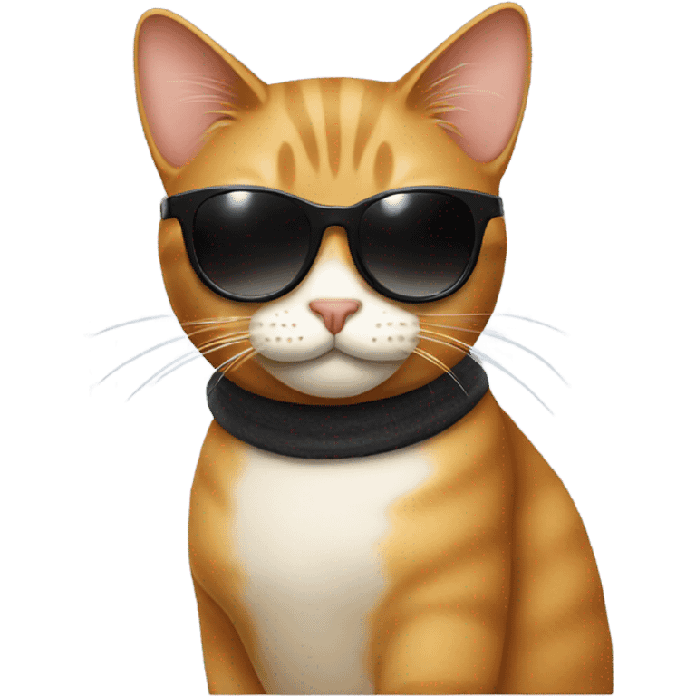 Cat with sunglasses emoji