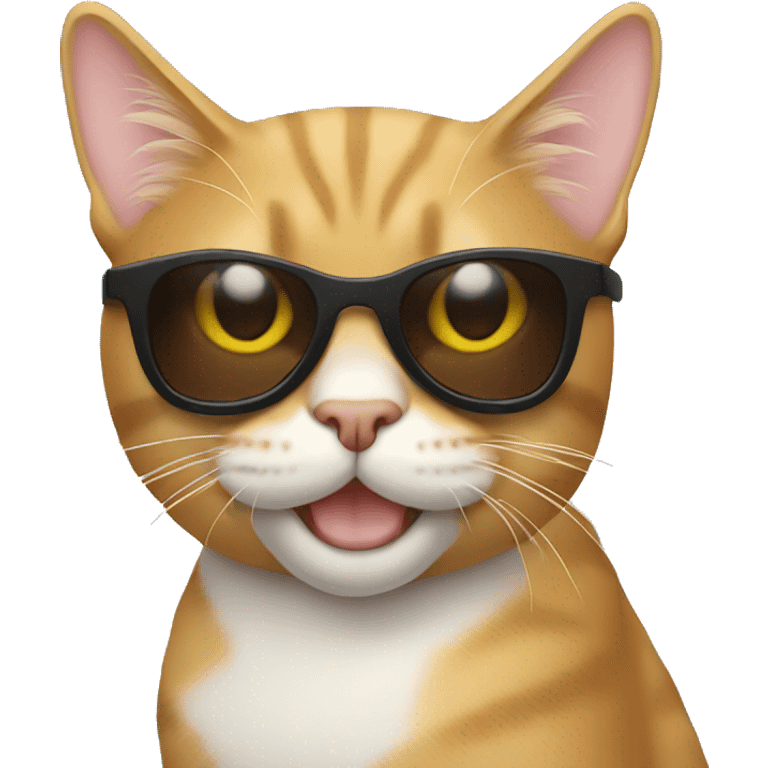 Cat with sunglasses emoji