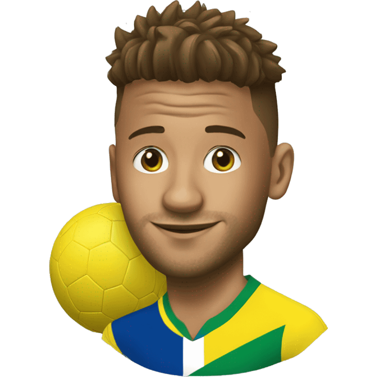 neymar avec un ballon emoji