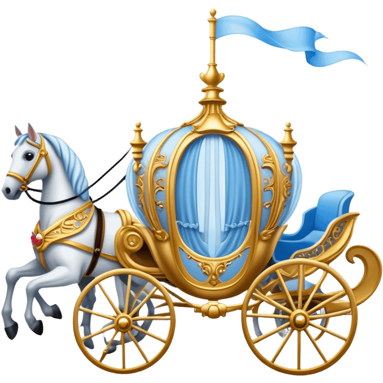 Cinderella Horse and carriage emoji