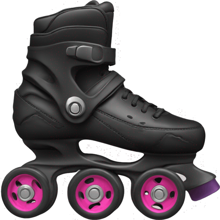 a black rollerblade inline skate emoji