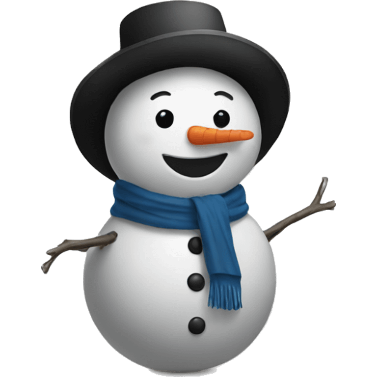 Black snowman emoji