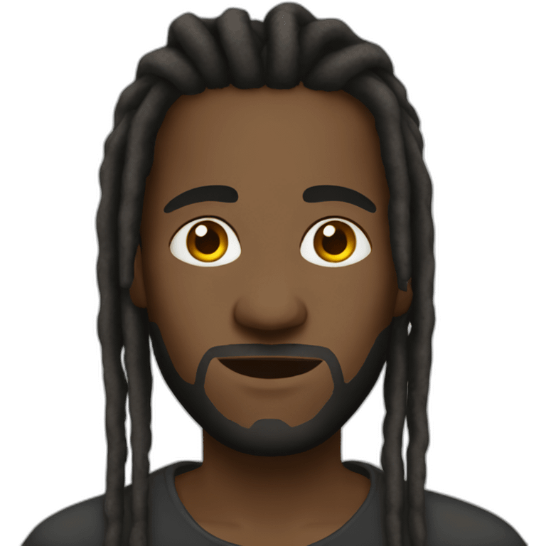 black man-dread locks emoji