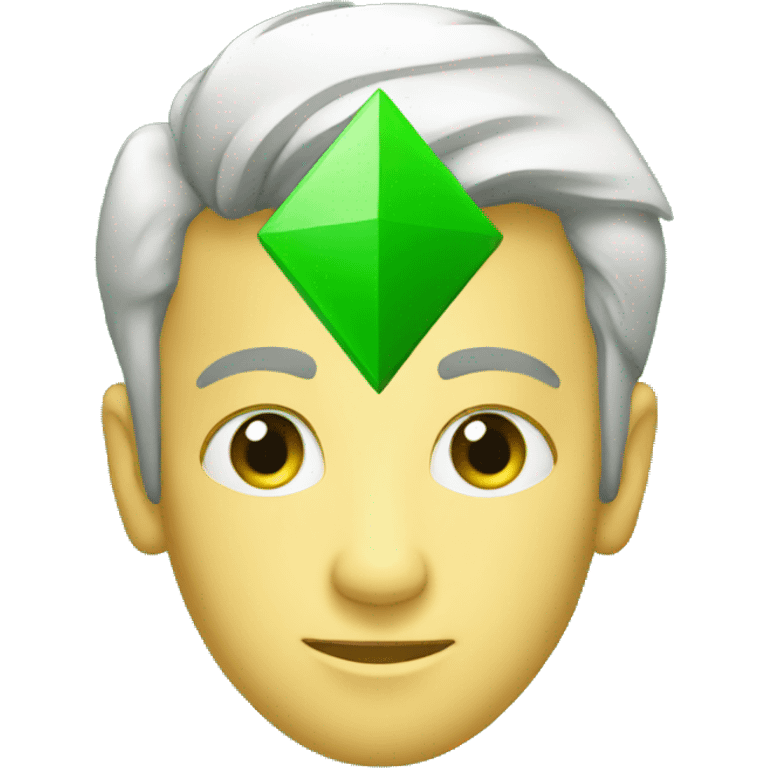 green rhombus emoji