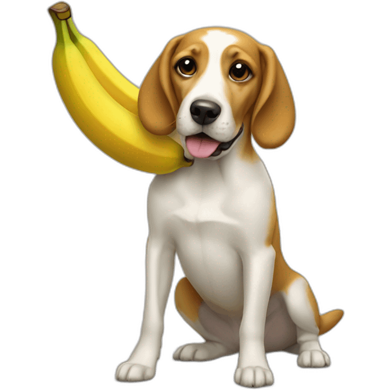 Banana dog emoji