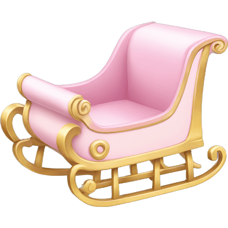 light pink sleigh emoji