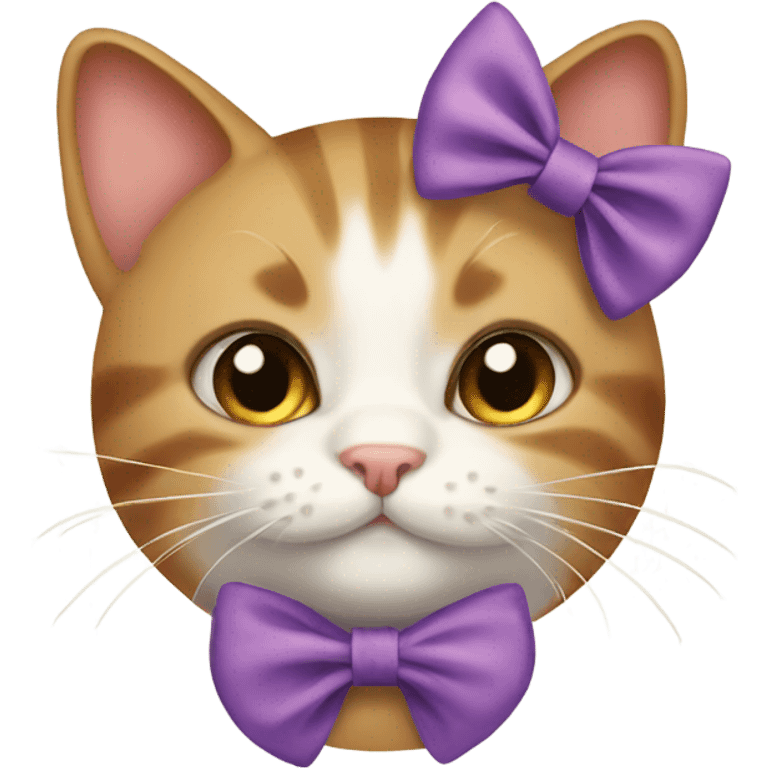 Cat with hairbow  emoji