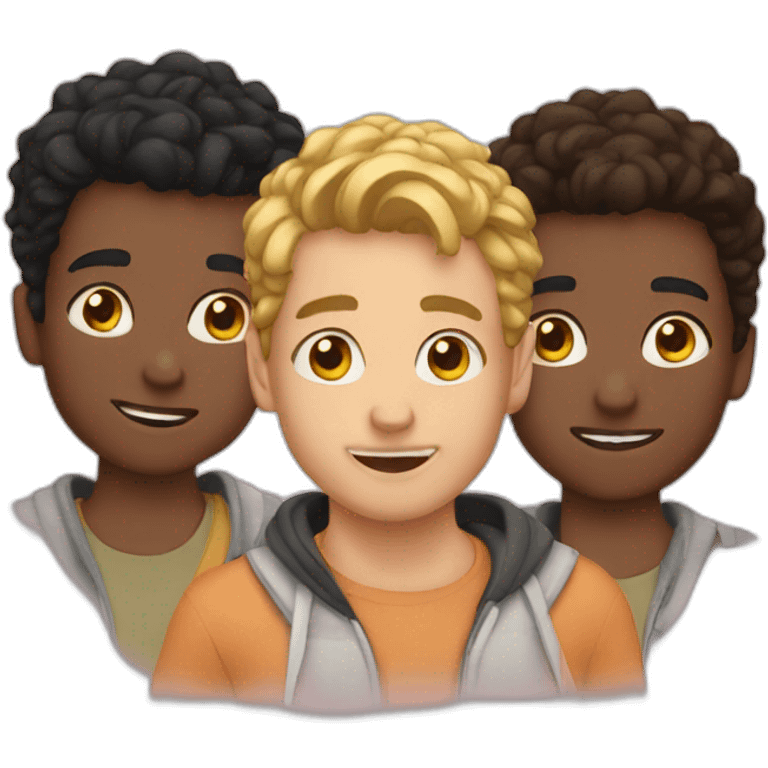 3 boys emoji