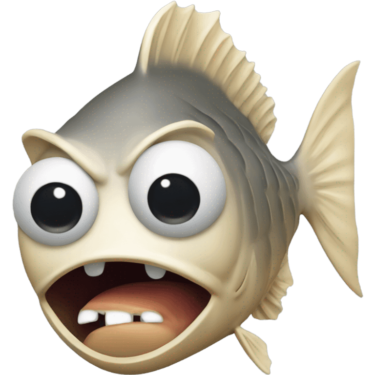 Angry fish with anger issues  emoji