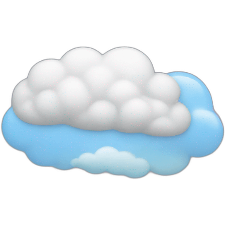 sleeping on a cloud emoji