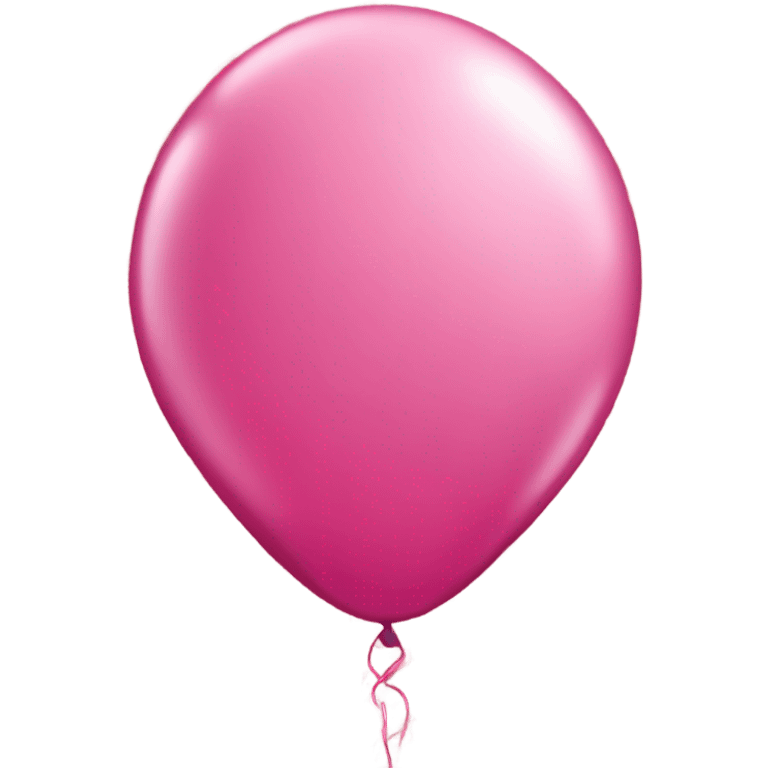 Valentine balloon that is pink round with dark pink hearts all over  emoji