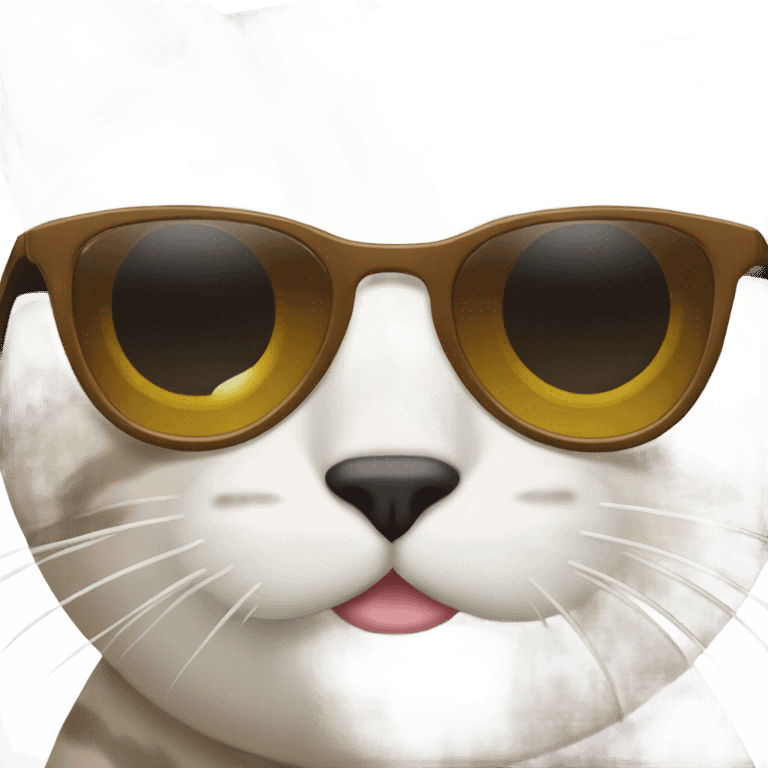 Cat with sunglasses emoji