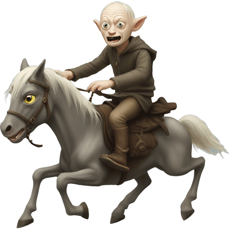 gollum riding shadowfax emoji