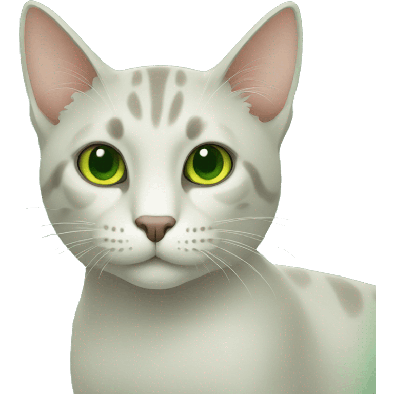 Gato verde emoji