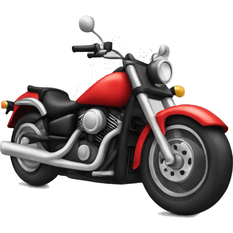 red and black motorcycle  emoji