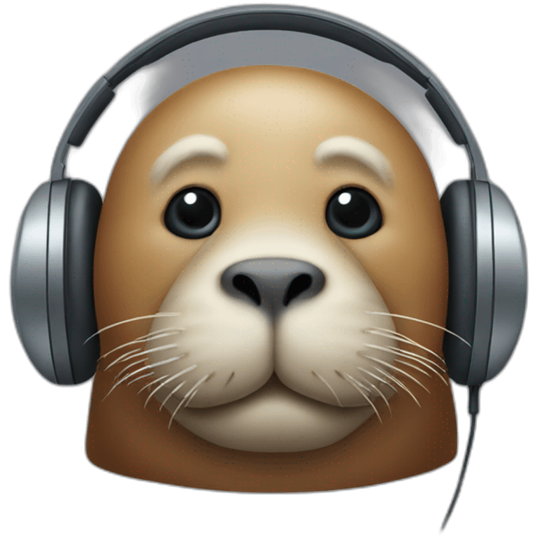 walrus-seal-headphone emoji