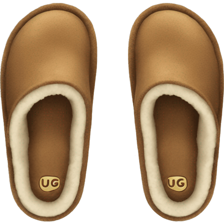 Ugg slippers facing up emoji