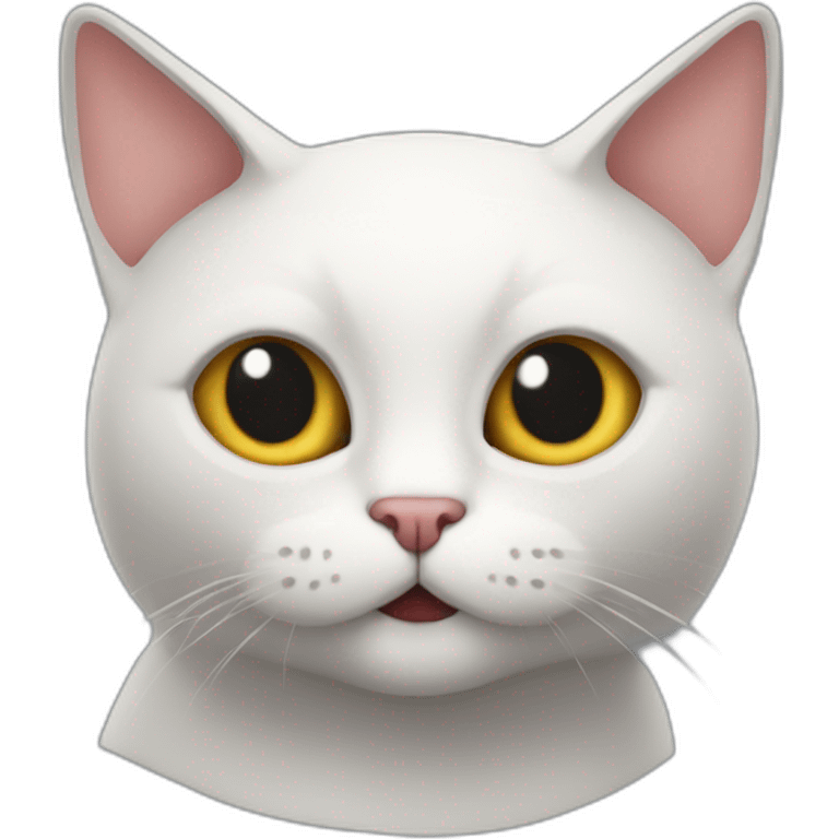 Démon sur un chat emoji