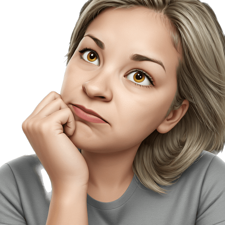 girl in grey shirt portrait emoji